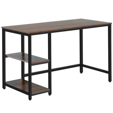 47"/55" Computer Desk Office Study Table Workstation Home with Adjustable Shelf Coffee